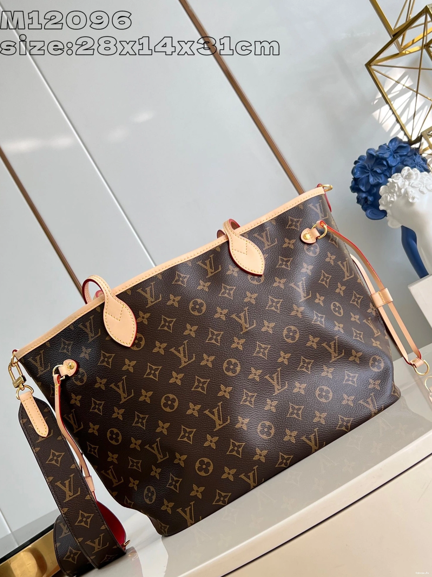 Vuitton MM-31*28*14cm Neverfull Louis Out Bandoulière Inside 0320